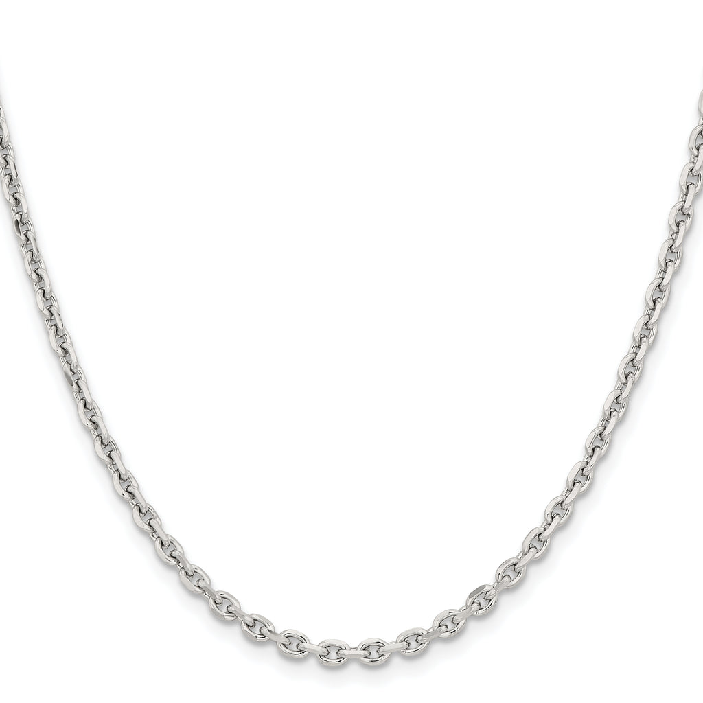 Chisel Stainless Steel Polished 3.4mm Cable Chain
