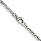 Chisel Stainless Steel Polished 3.4mm Cable Chain