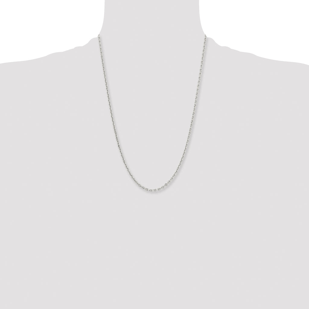 Chisel Stainless Steel Polished 3.4mm Cable Chain