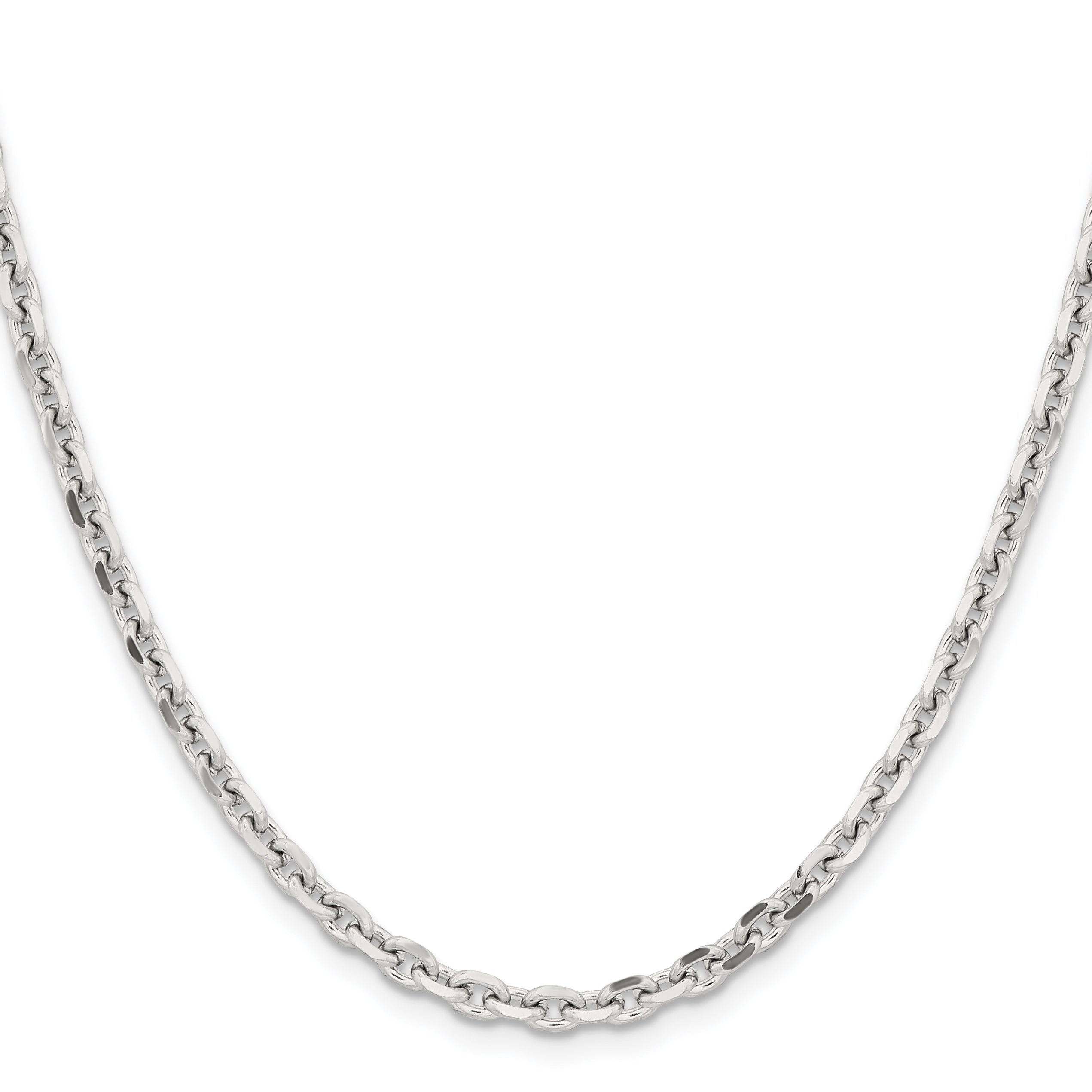 Stainless Steel Diamond-Cut Cable Chain Necklace 4.3mm Secondary image
