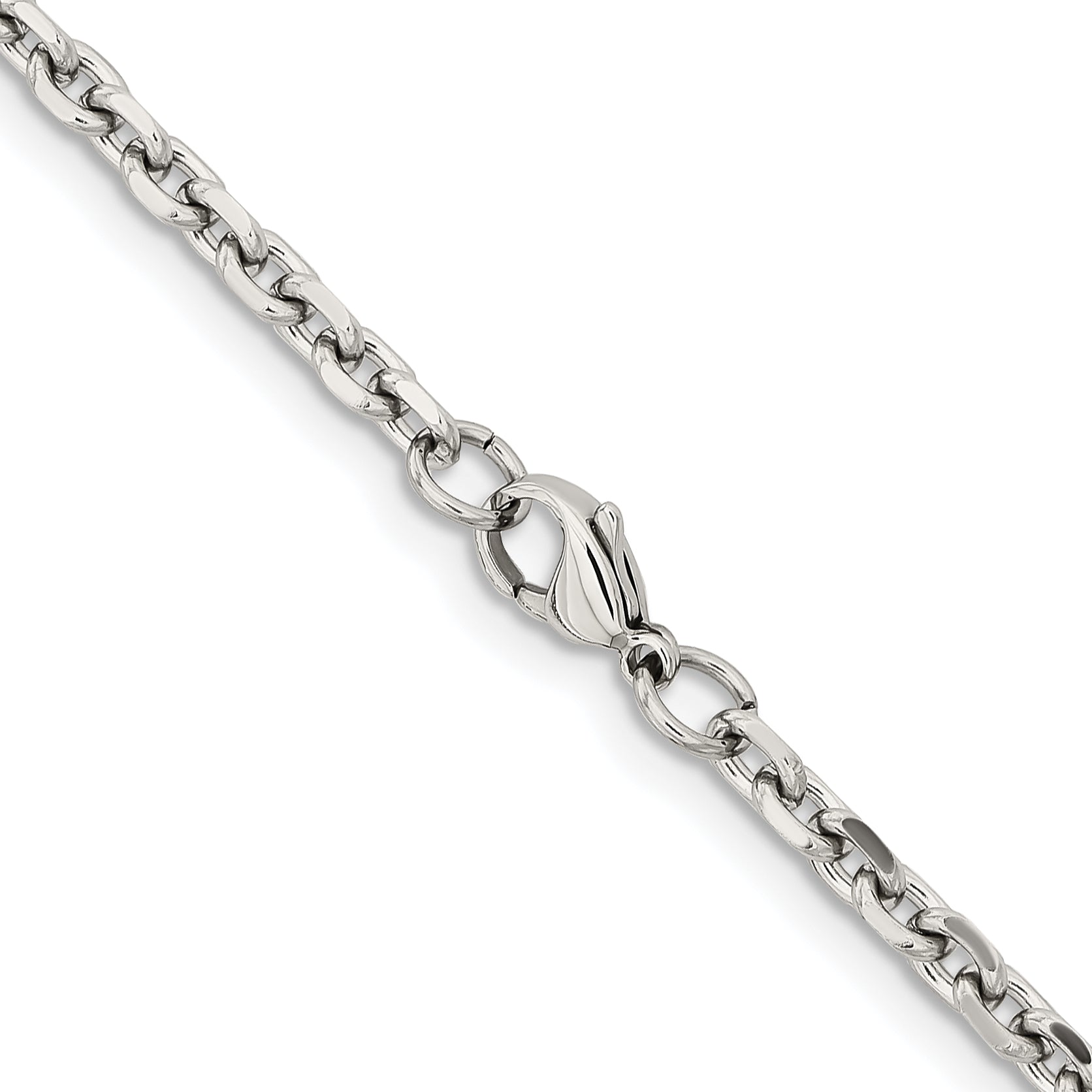 Chisel Stainless Steel Polished 4.3mm Cable Chain