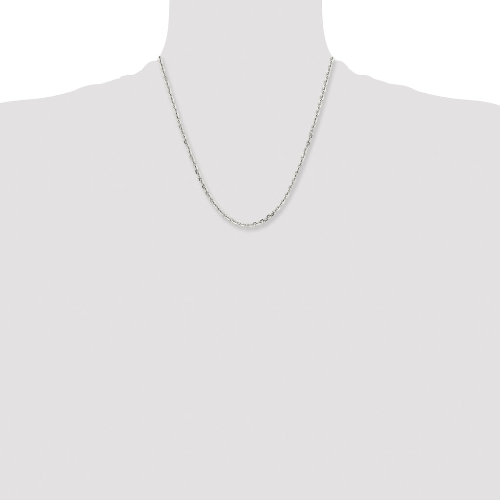 Stainless Steel Diamond-Cut Cable Chain Necklace 4.3mm
