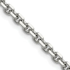 Chisel Stainless Steel Polished 4.3mm Cable Chain