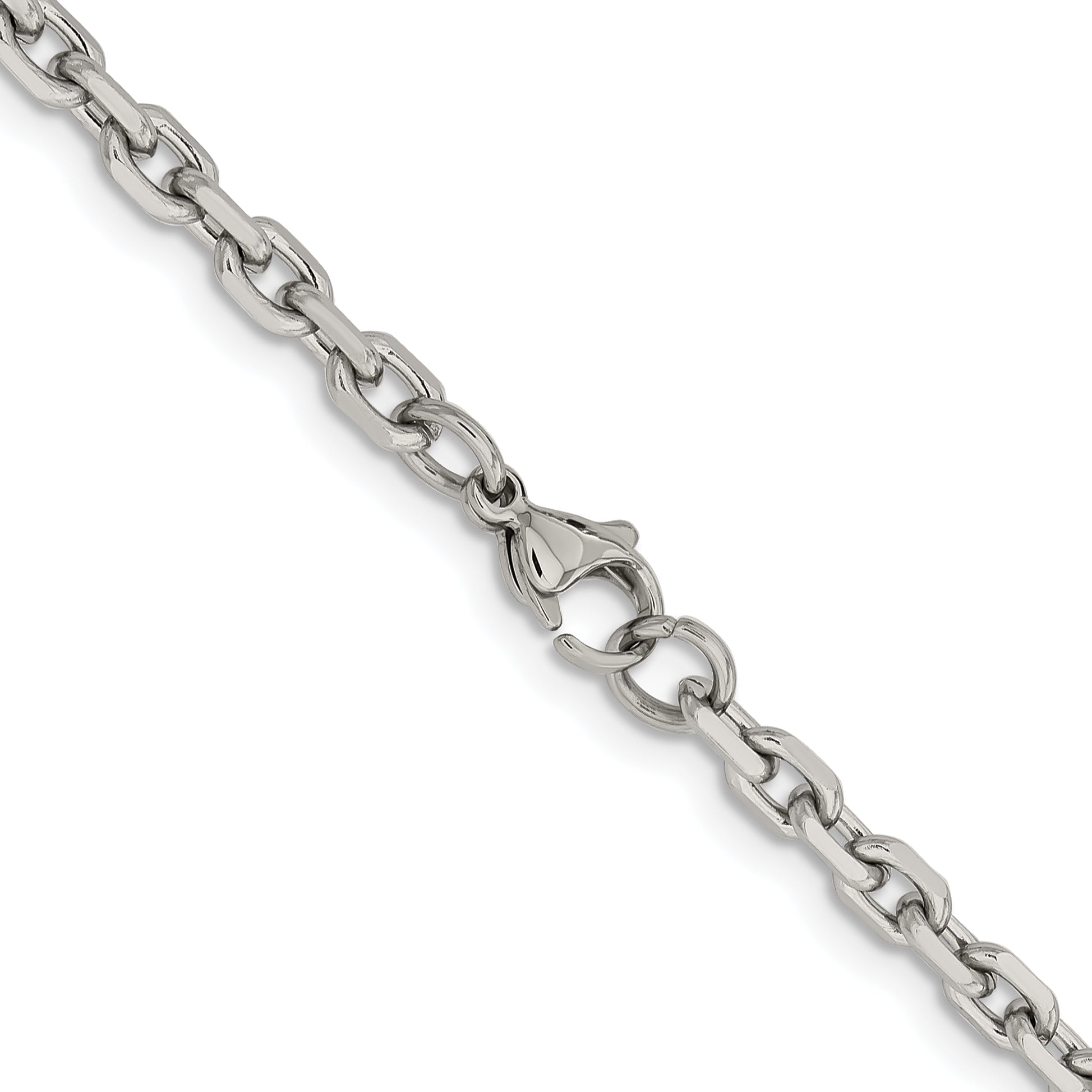 Chisel Stainless Steel Polished 5.3mm Cable Chain