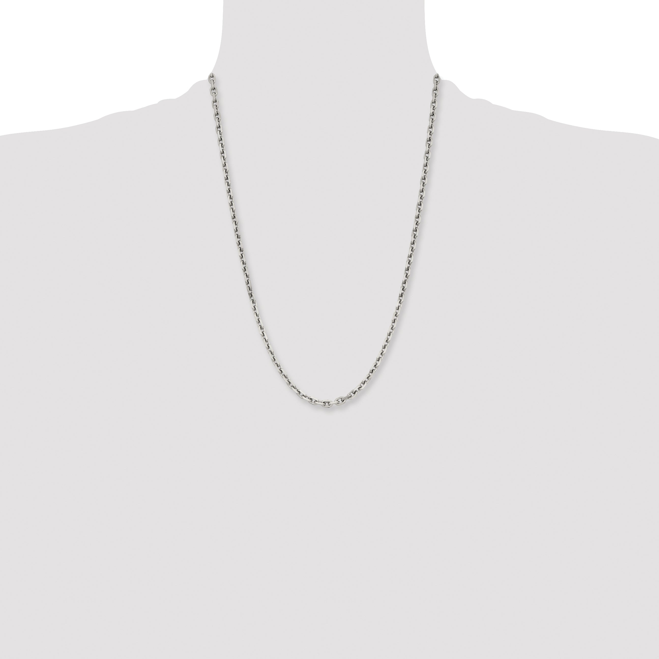Chisel Stainless Steel Polished 5.3mm Cable Chain