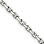 Stainless Steel Diamond-Cut Cable Chain Necklace 5.3mm