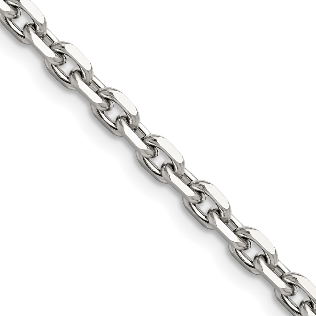 Chisel Stainless Steel Polished 5.3mm Cable Chain