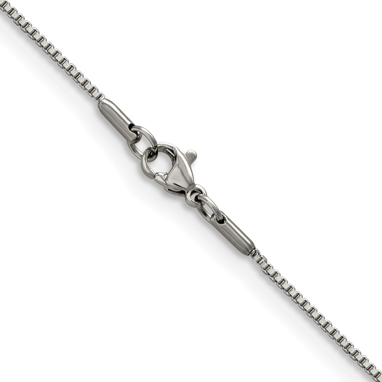 Stainless Steel Box Chain Necklace 1.2mm