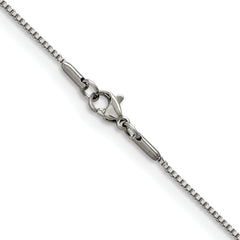 Chisel Stainless Steel Polished 1.2mm 18 inch Box Chain
