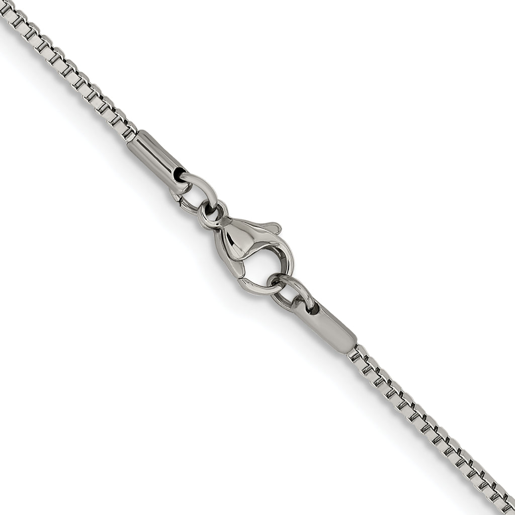 Stainless Steel Box Chain Necklace 1.5mm