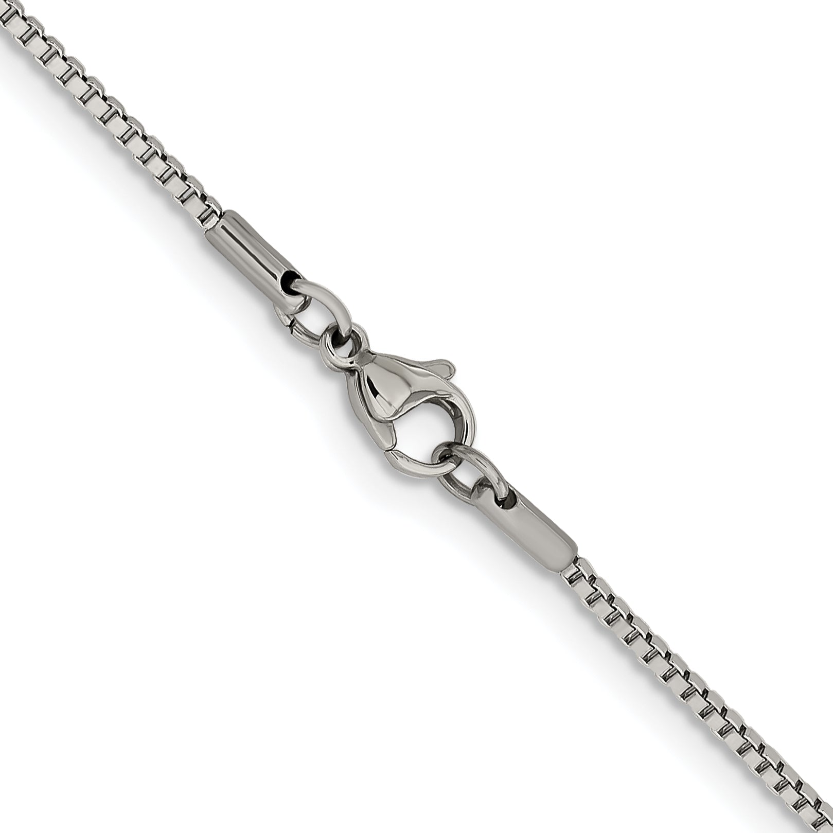 Stainless Steel Box Chain Necklace 1.5mm