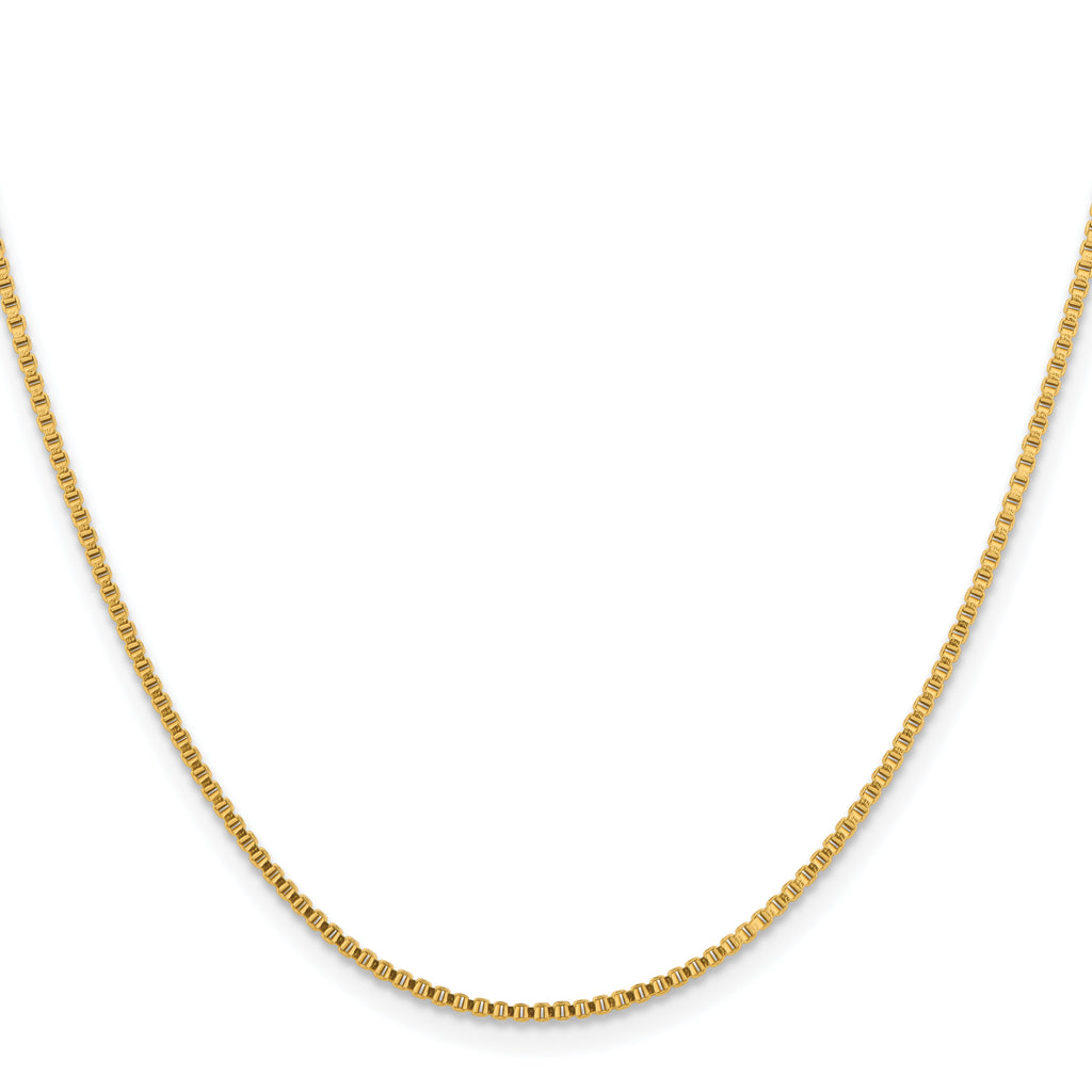 Chisel Stainless Steel Polished Yellow IP-plated 1.5mm Box Chain