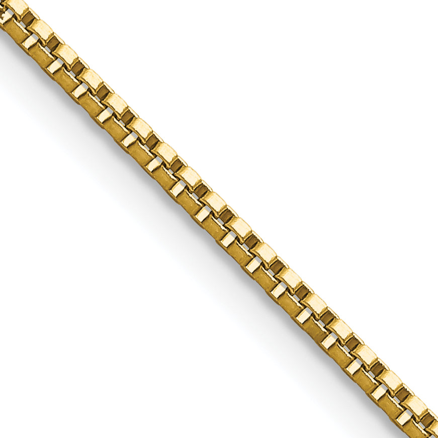 Chisel Stainless Steel Polished Yellow IP-plated 1.5mm Box Chain Main image