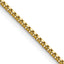 Chisel Stainless Steel Polished Yellow IP-plated 1.5mm Box Chain