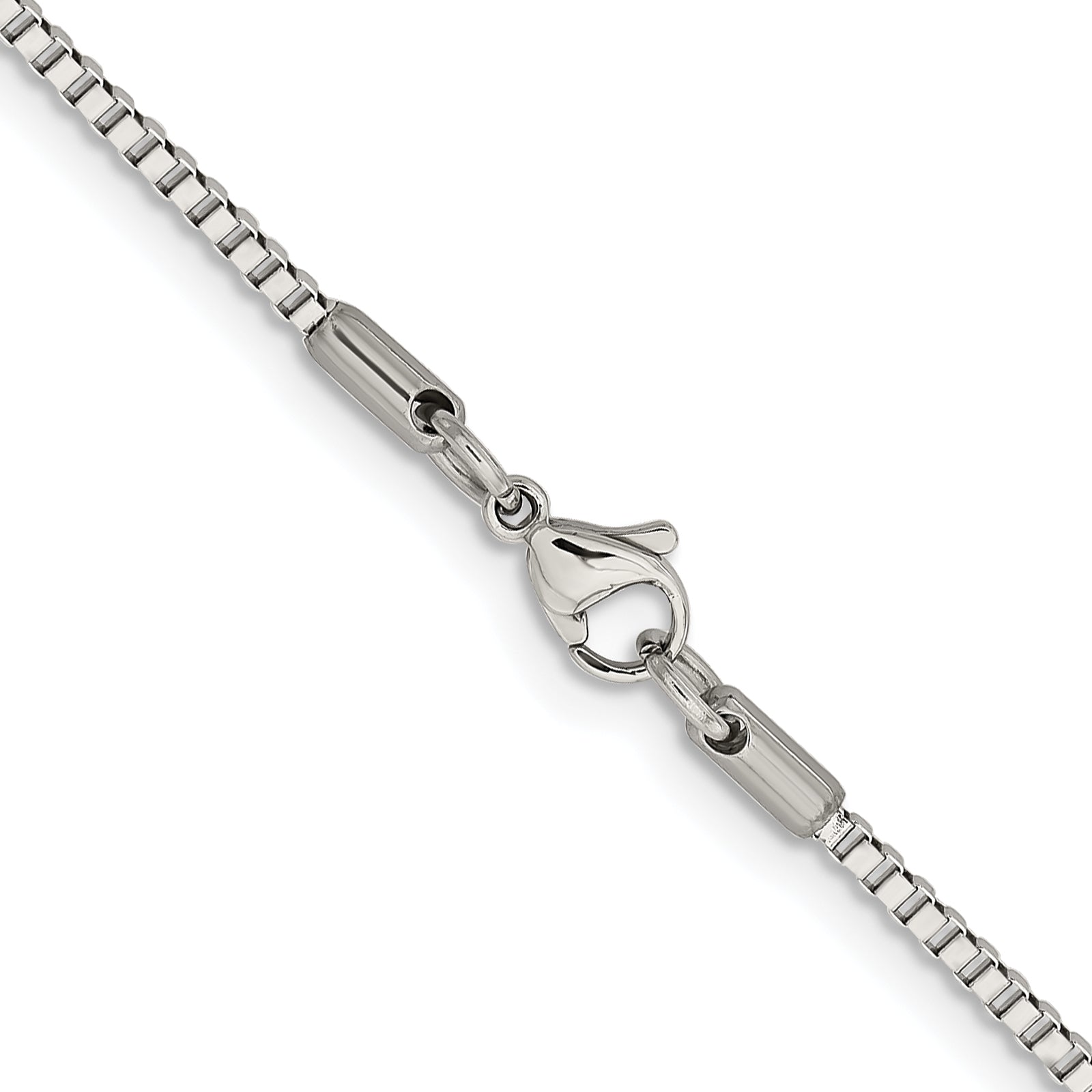Chisel Stainless Steel Polished 2mm Box Chain