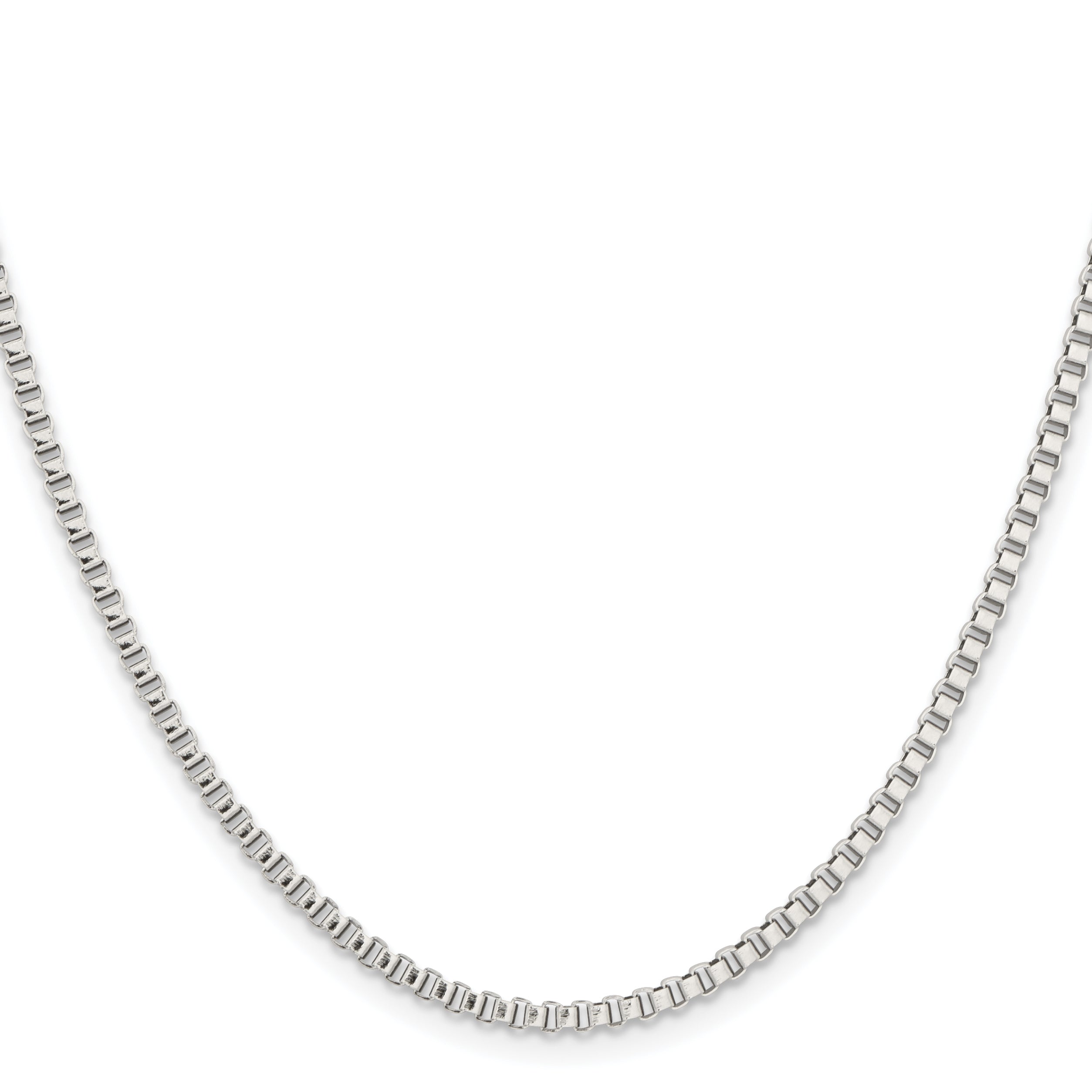 Chisel Stainless Steel Polished 2.4mm Box Chain