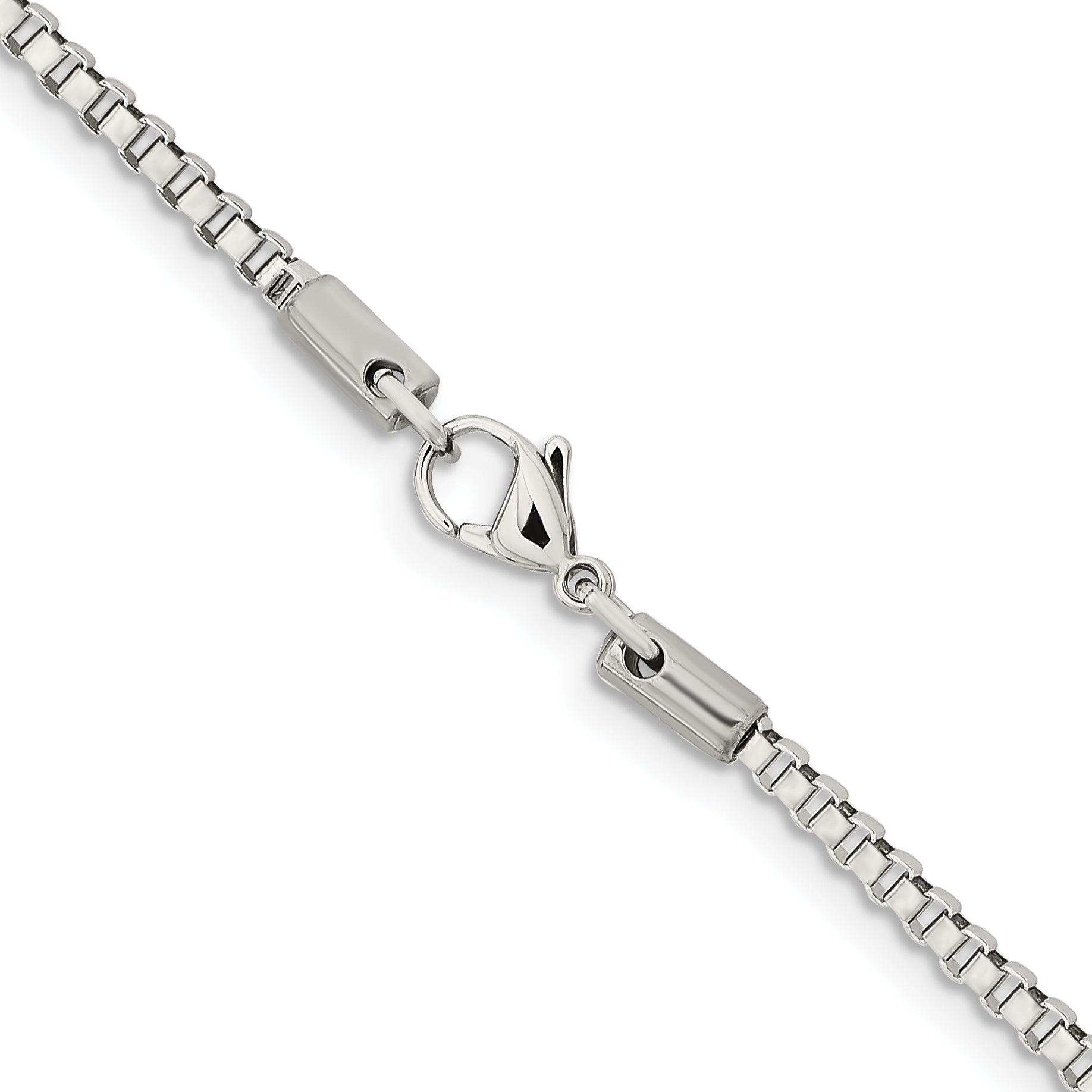 Stainless Steel Box Chain Necklace 2.4mm