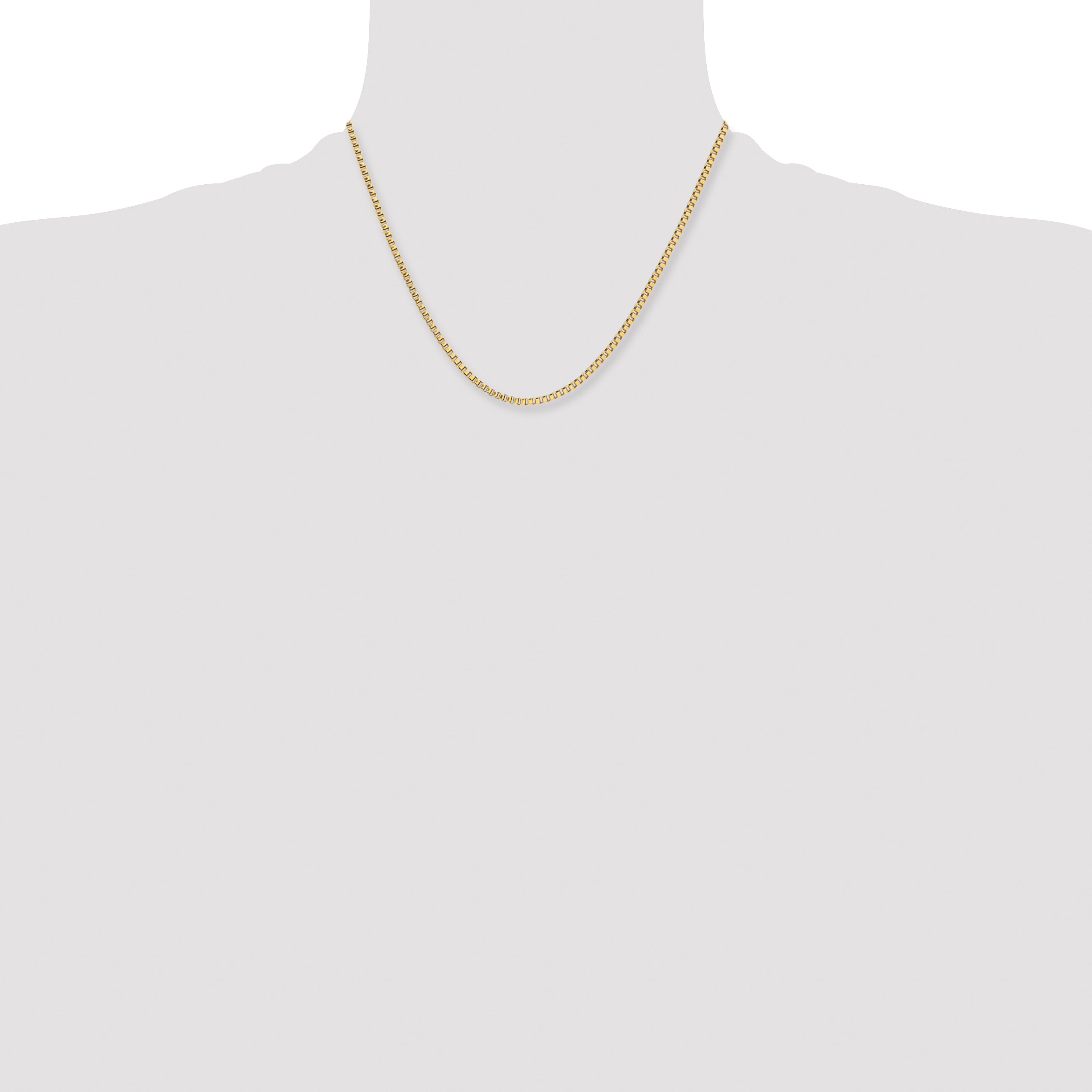 Stainless Steel Box Chain Necklace 2.4mm