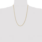Chisel Stainless Steel Polished Yellow IP-plated 2.4mm Box Chain