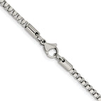 Chisel Stainless Steel Polished 3.2mm Box Chain