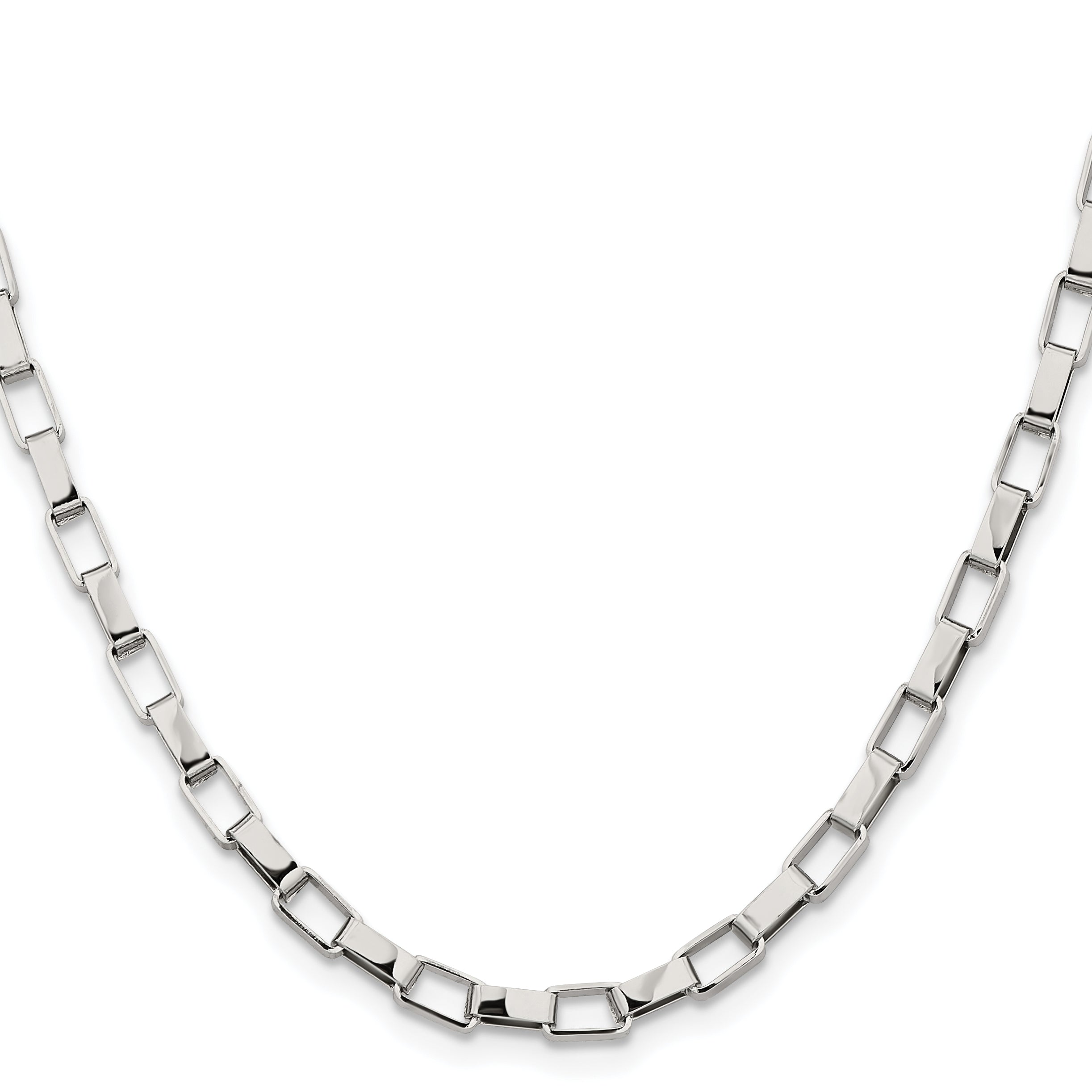 Chisel Stainless Steel Polished 4.8mm Square Link Chain