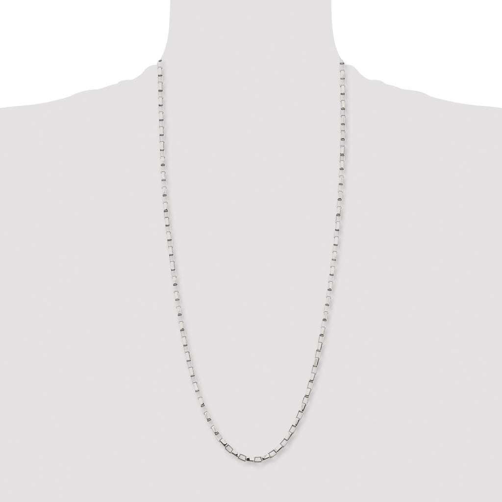 Chisel Stainless Steel Polished 4.8mm Square Link Chain