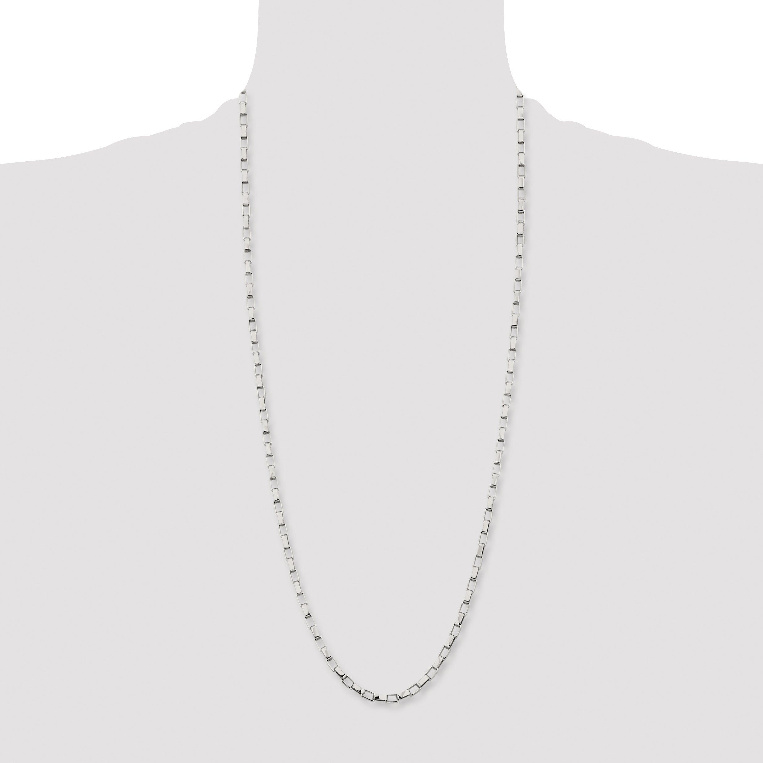 Chisel Stainless Steel Polished 4.8mm Square Link Chain