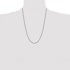 Chisel Stainless Steel Polished Black IP-plated 2mm Ball Chain