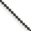 Stainless Steel Beaded Chain Necklace 2mm