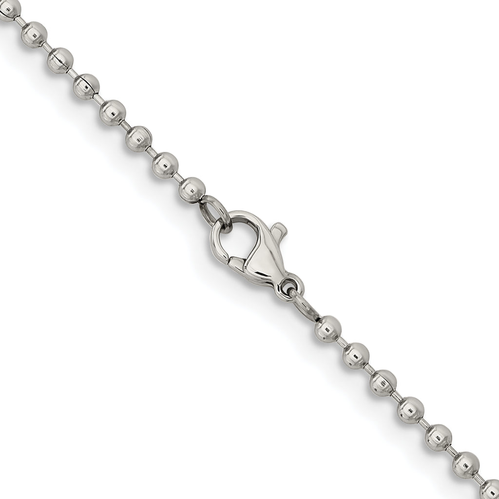 Chisel Stainless Steel Polished 2.4mm Ball Chain