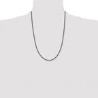 Chisel Stainless Steel Polished Black IP-plated 2.4mm Ball Chain