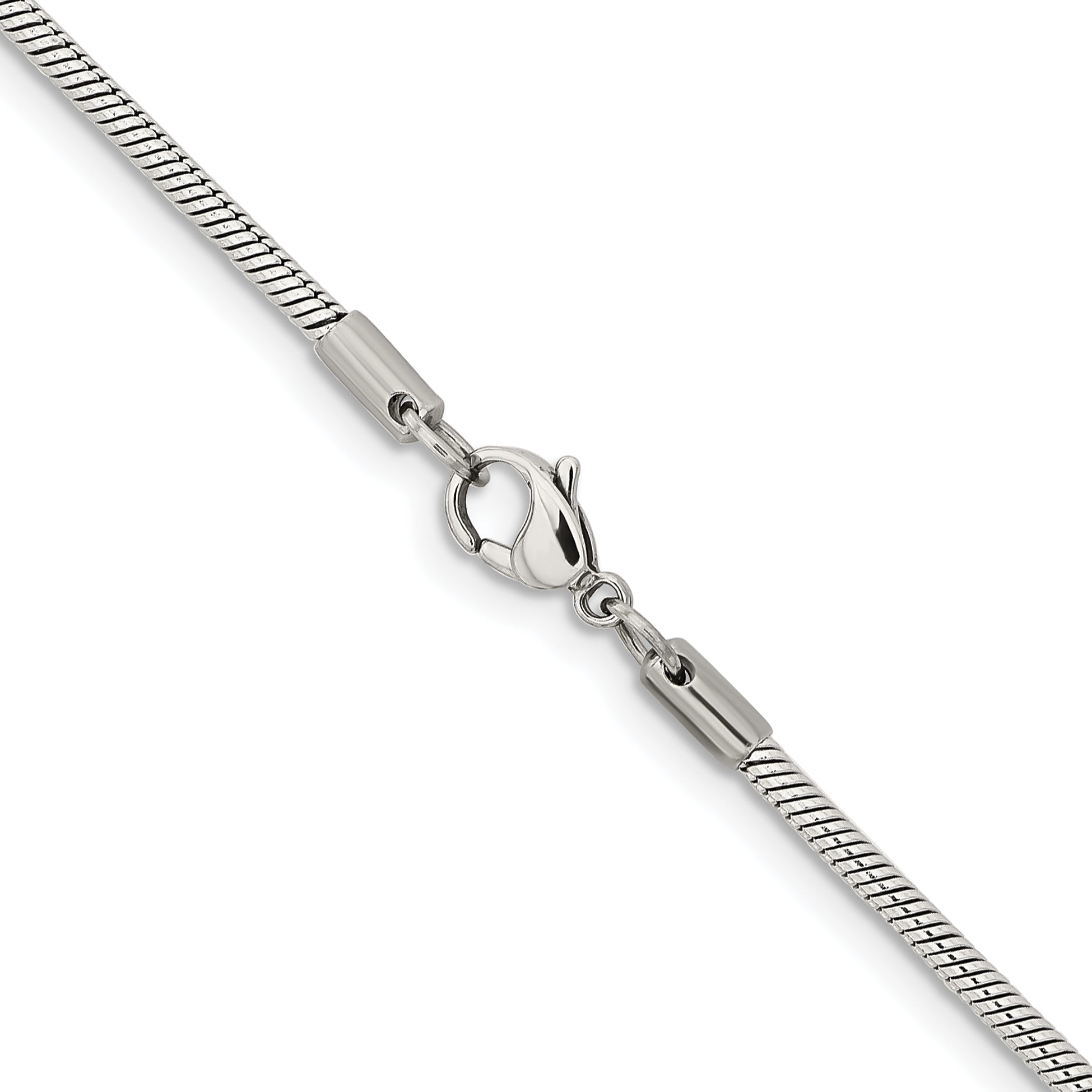 Chisel Stainless Steel Polished 2.4mm Snake Chain