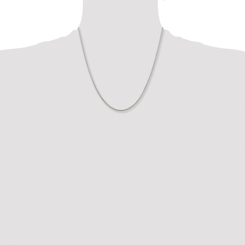 Stainless Steel Snake Chain Necklace 2.4mm