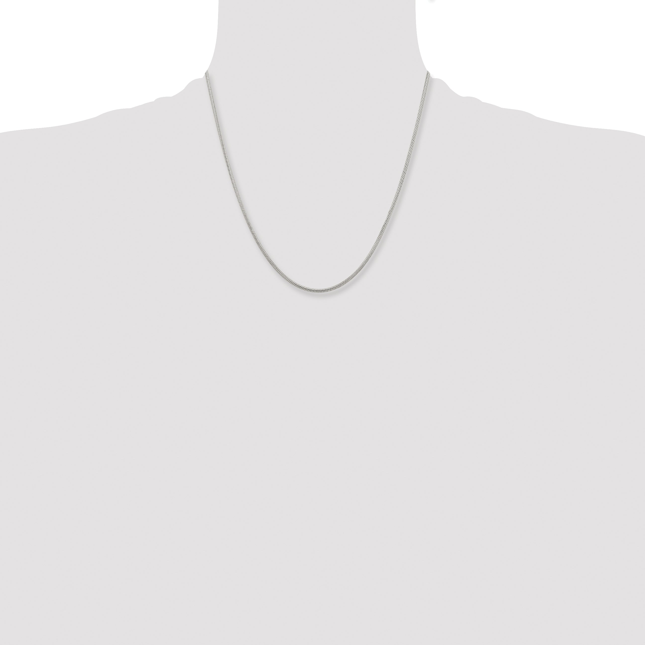 Stainless Steel Snake Chain Necklace 2.4mm