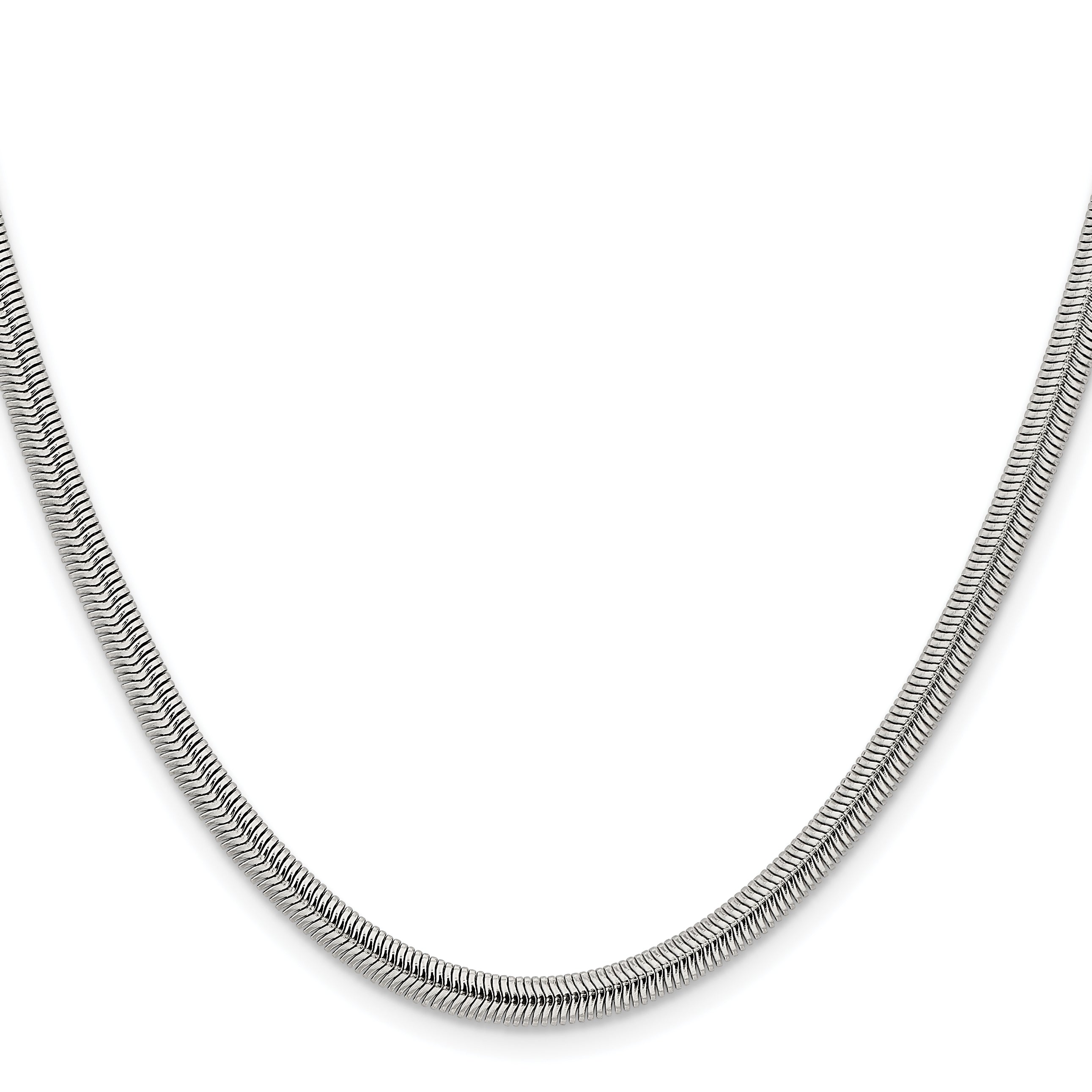 Chisel Stainless Steel Polished 4.2mm Flat Snake Chain Main image