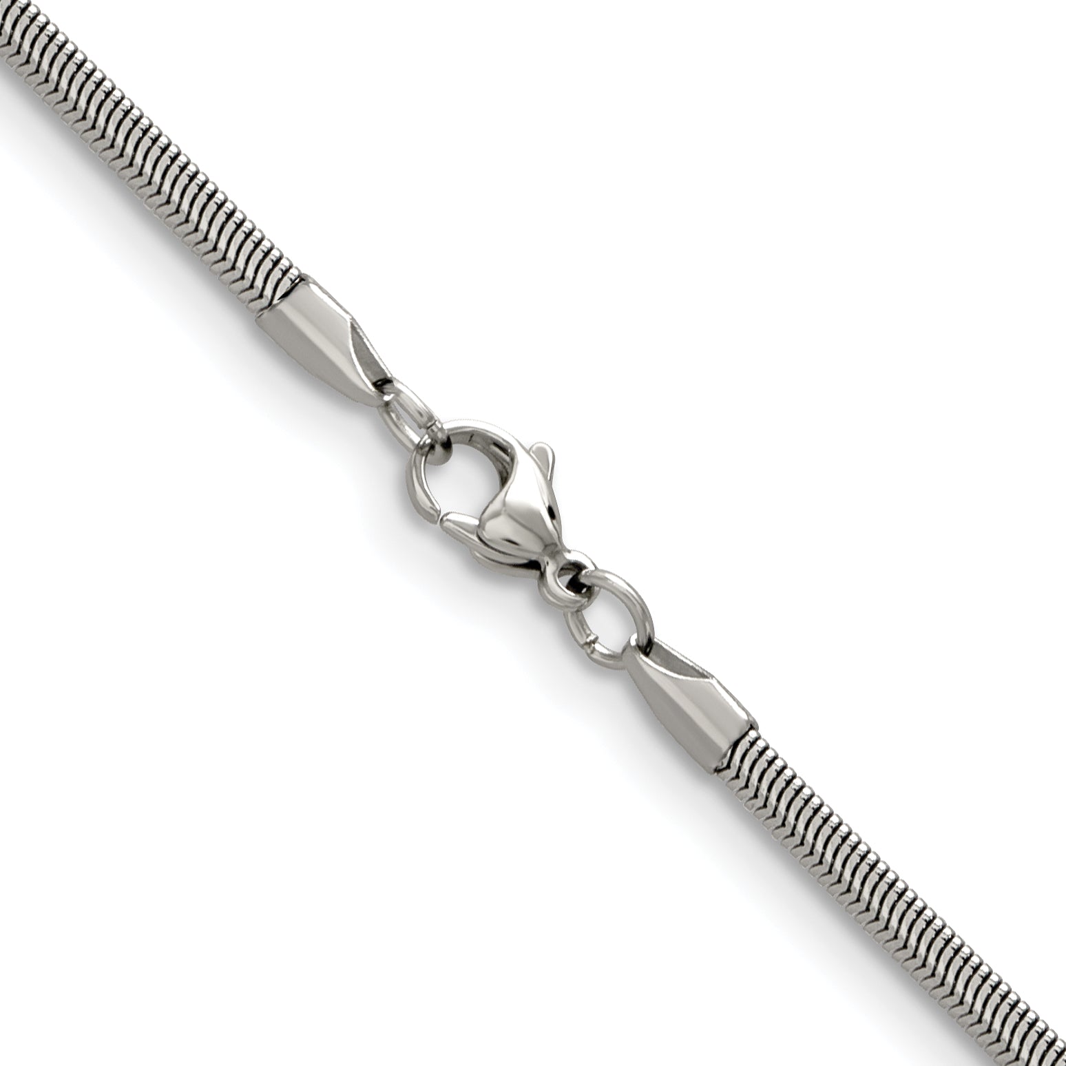 Chisel Stainless Steel Polished 4.2mm Flat Snake Chain Secondary image