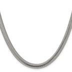 Chisel Stainless Steel Polished 6.2mm Flat Snake Chain