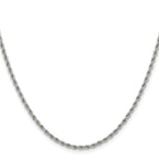 Chisel Stainless Steel Polished 2.4mm Rope Chain