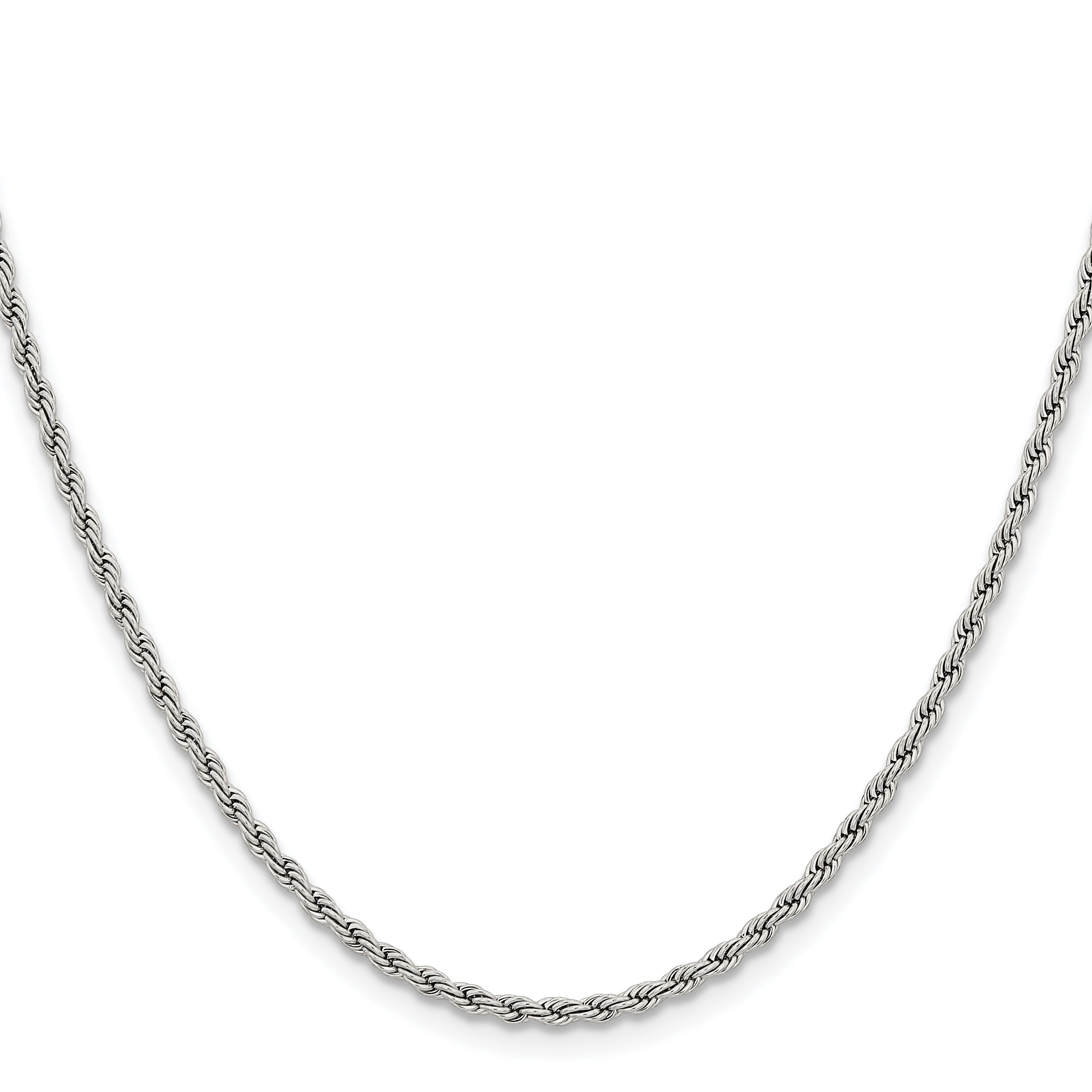 Stainless Steel Rope Chain Necklace 2.4mm Secondary image