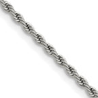 Stainless Steel Rope Chain Necklace 2.4mm