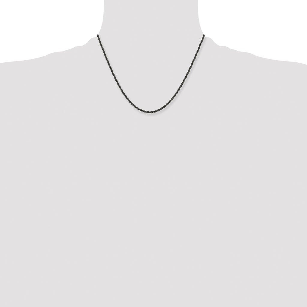 Stainless Steel Rope Chain Necklace 2.4mm