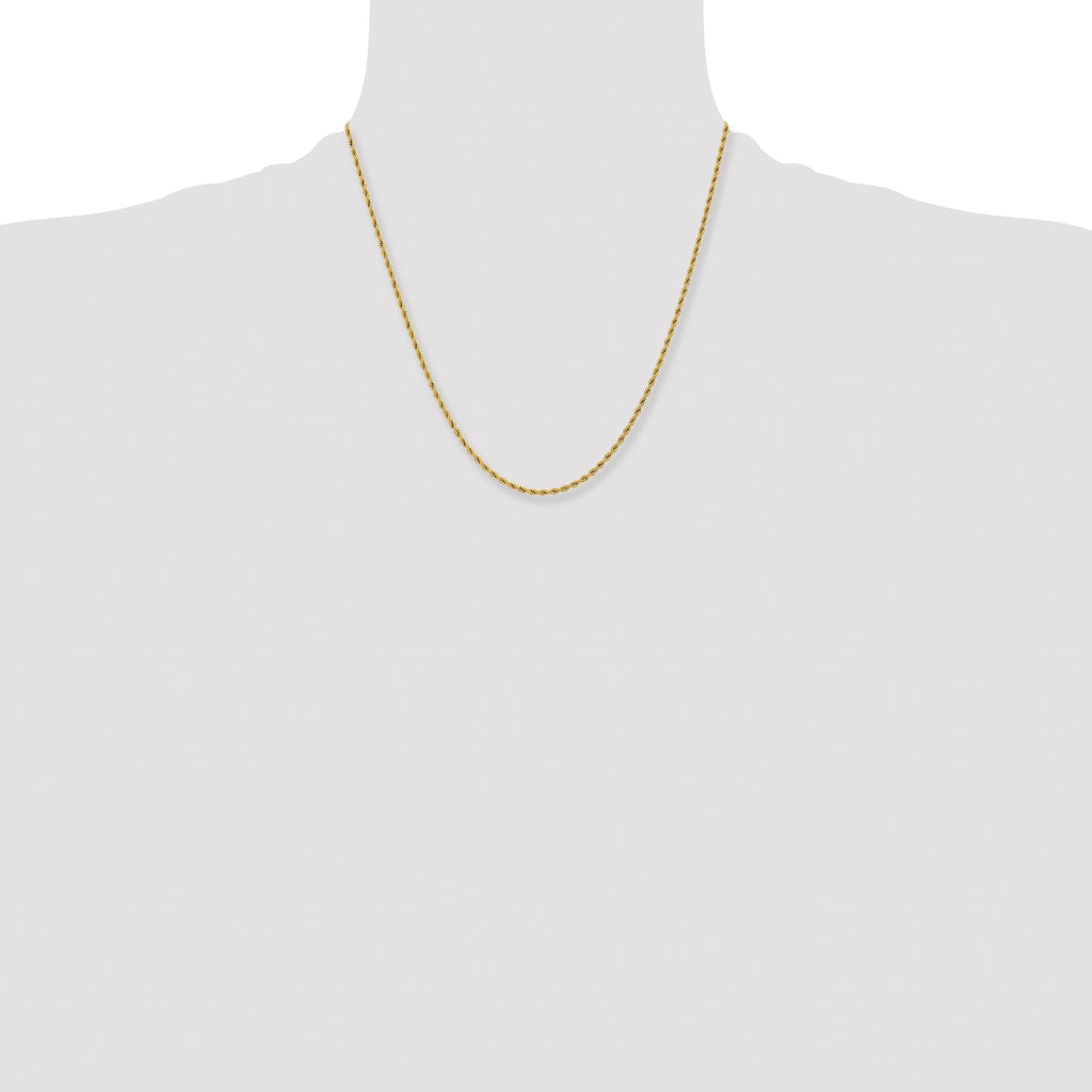 Stainless Steel Rope Chain Necklace 2.4mm