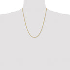 Chisel Stainless Steel Polished Yellow IP-plated 2.4mm Rope Chain