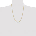 Chisel Stainless Steel Polished Yellow IP-plated 2.4mm Rope Chain