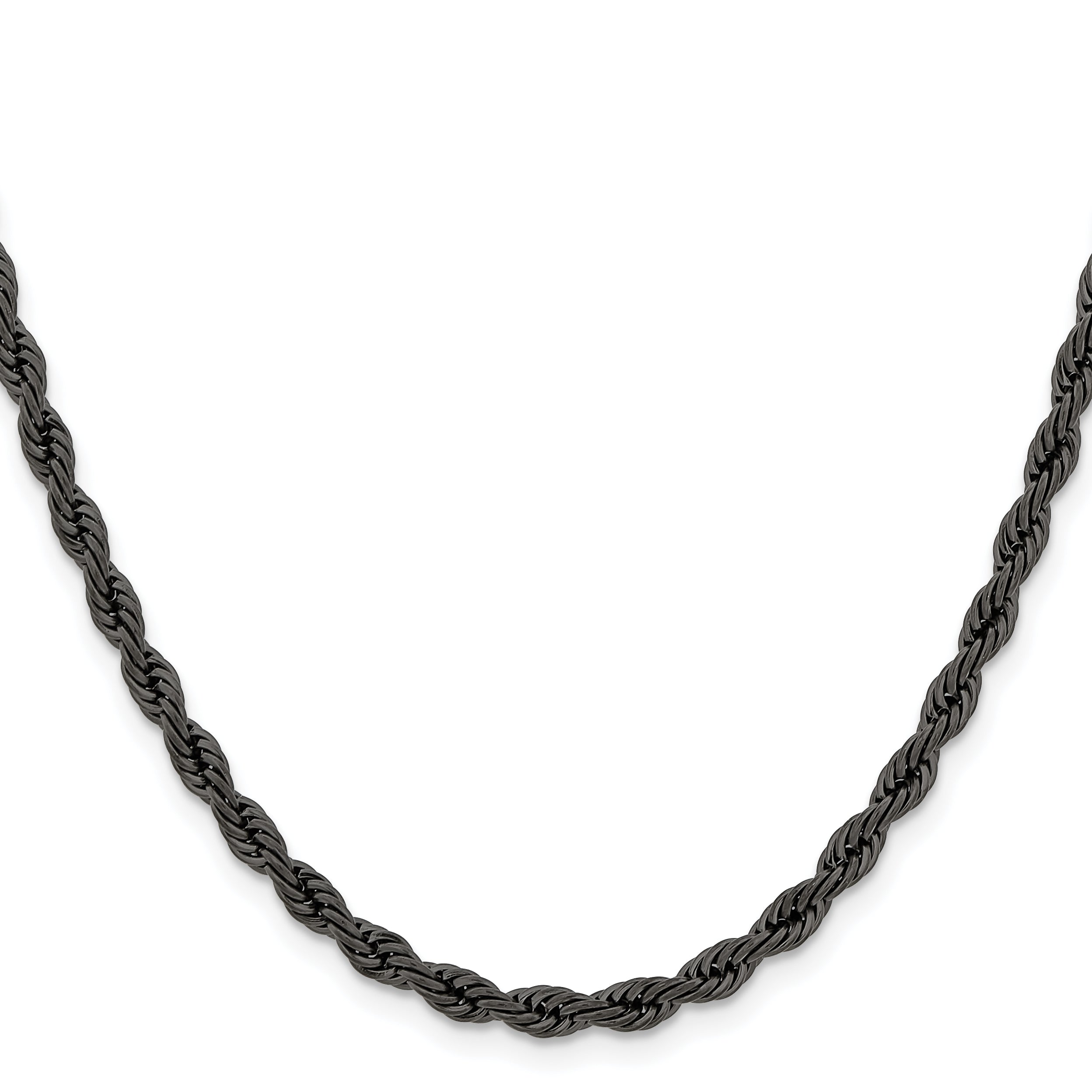Stainless Steel Rope Chain Necklace 4mm Secondary image