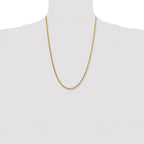 Chisel Stainless Steel Polished Yellow IP-plated 4mm Rope Chain