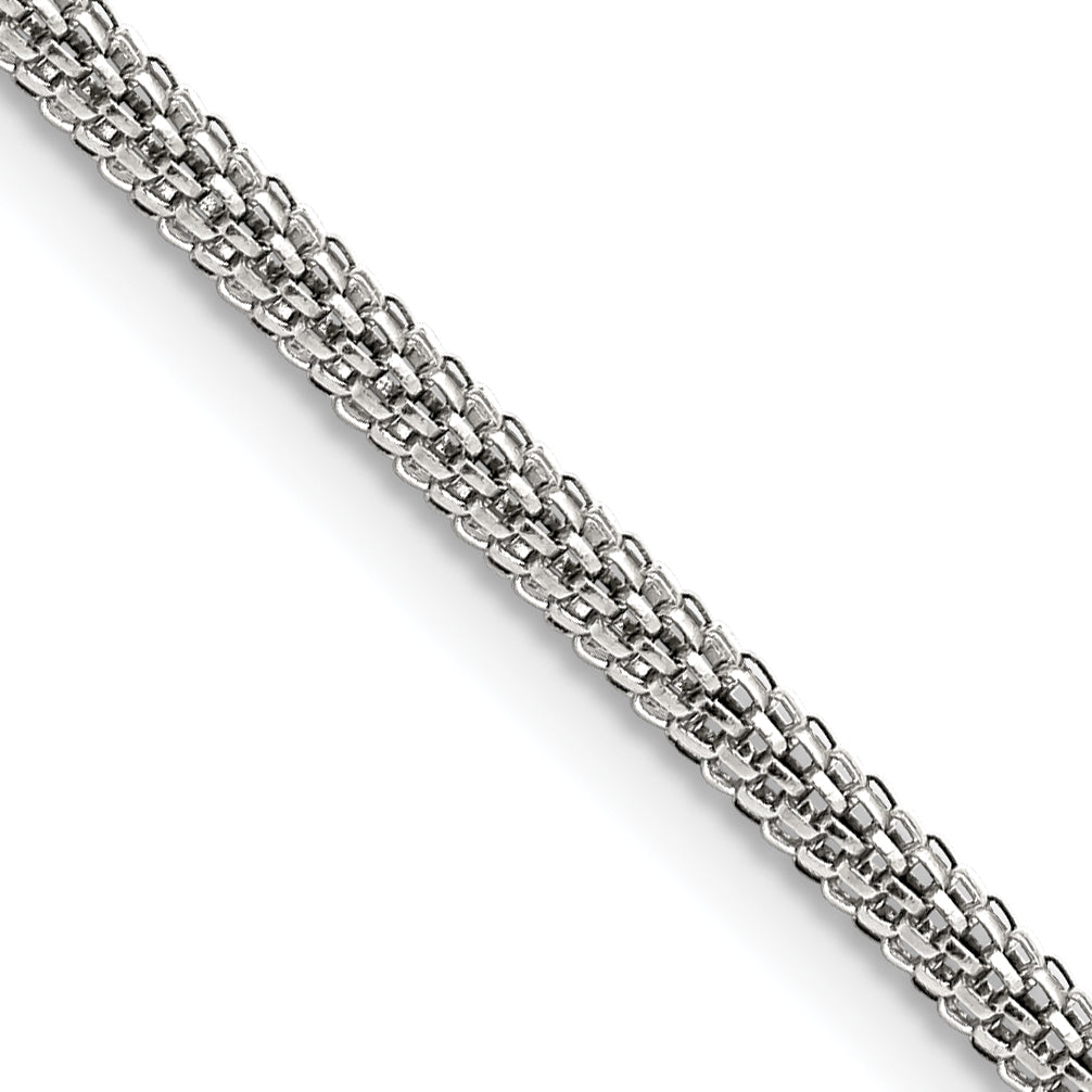 Chisel Stainless Steel Polished 3.2mm Bismark Chain