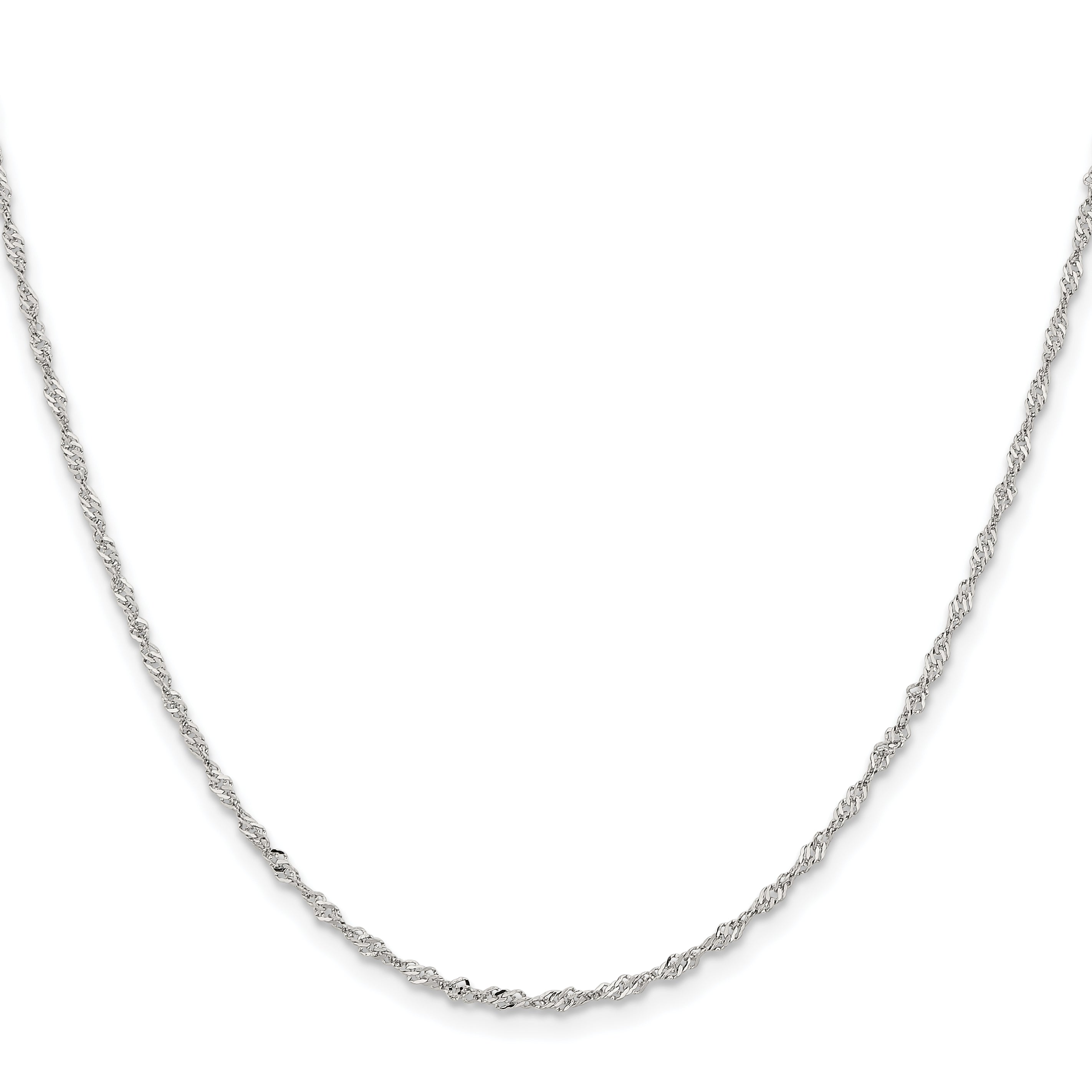 Chisel Stainless Steel Polished 2mm 18 inch Singapore Chain