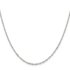 Stainless Steel Singapore Chain Necklace 2mm