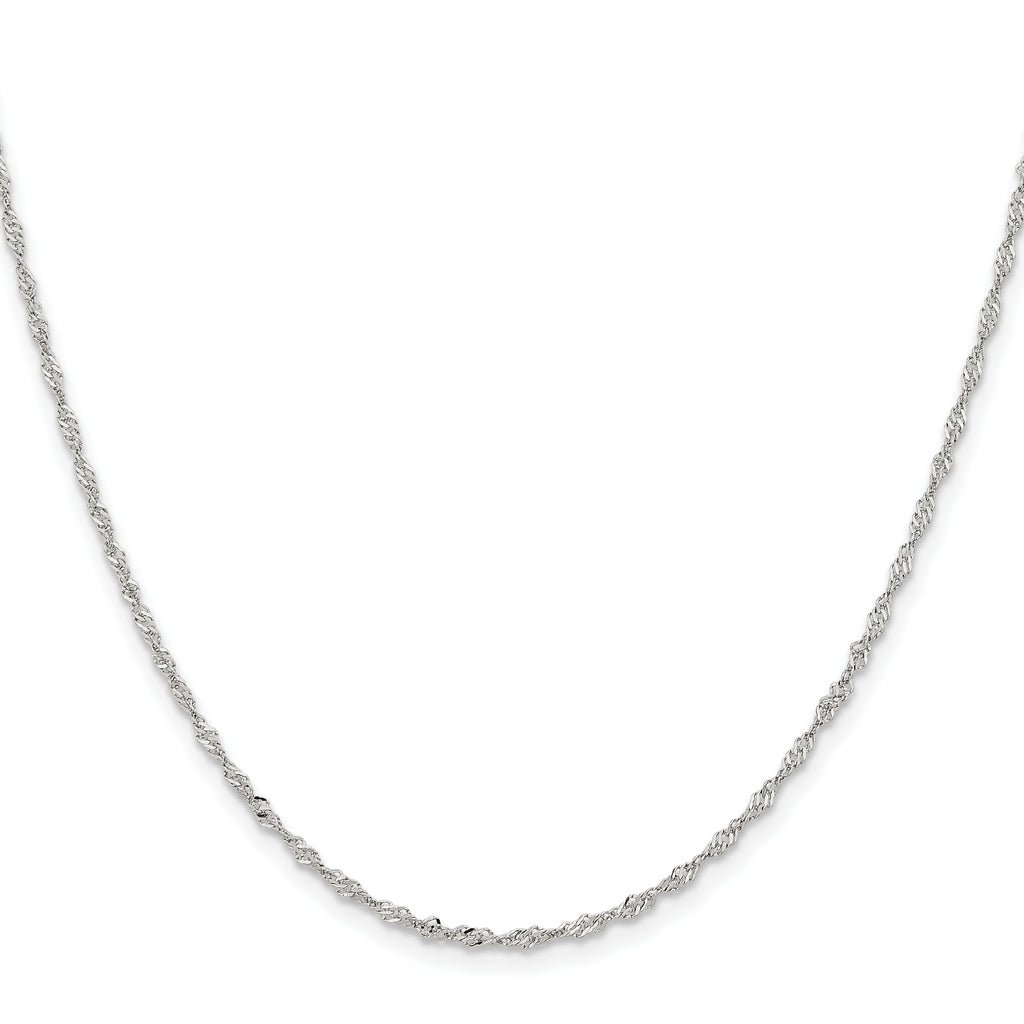 Chisel Stainless Steel Polished 2mm Singapore Chain